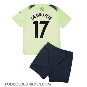 Manchester City Kevin De Bruyne #17 Tredjetrøje Børn 2022-23 Kortærmet (+ Korte bukser)